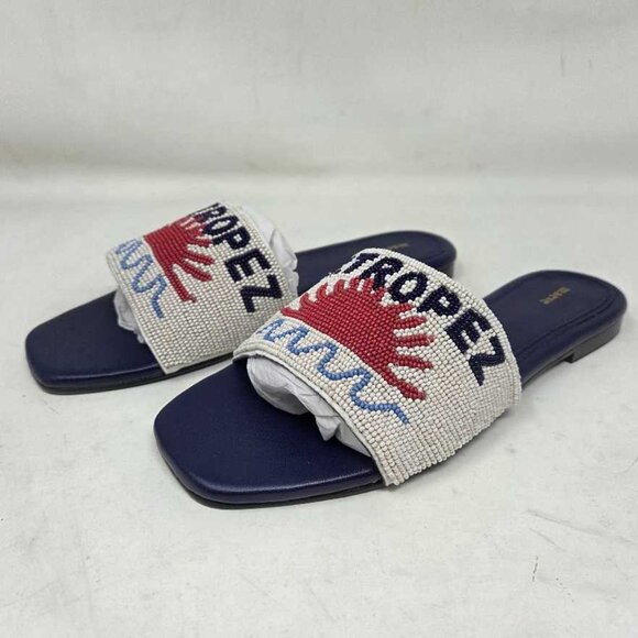 EU 37 (US 6-6.5) Maeve x Anthropologie The Fiona St. Tropez beaded slide sandals - Picture 8 of 11